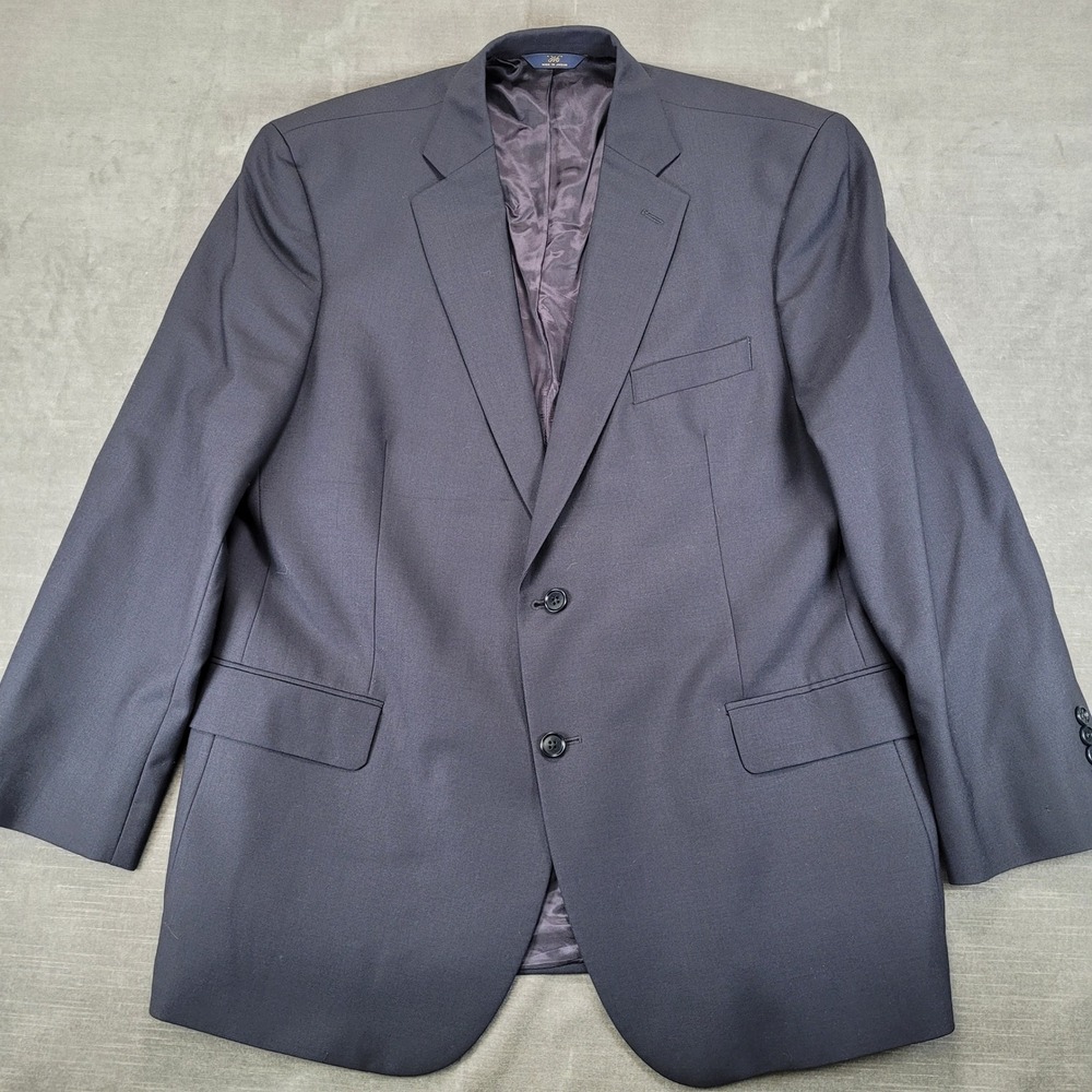 Brooks Brothers 346 Mens 46R Black Stretch Two Button Blazer Sport Coat